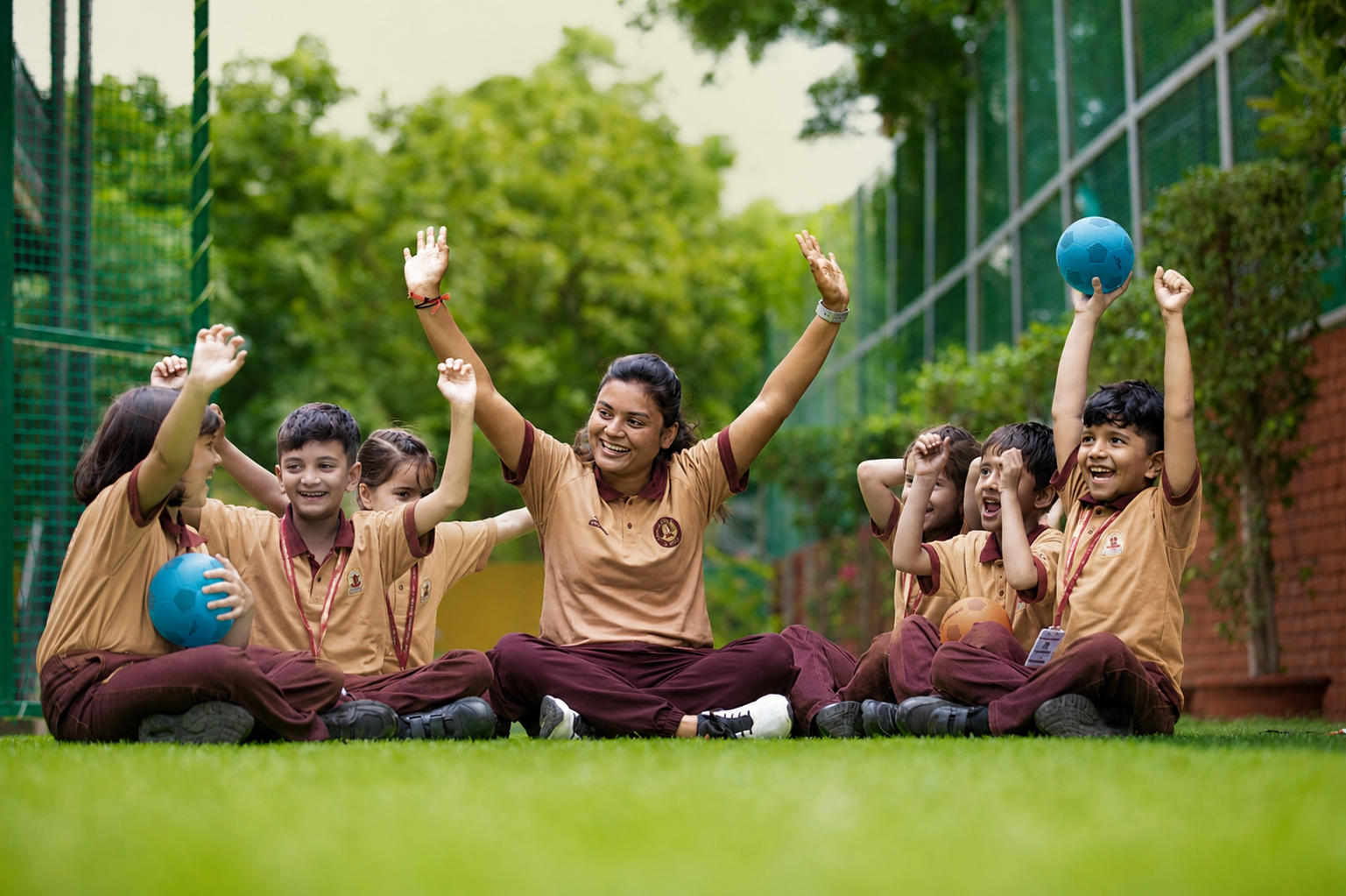 Students participating in school activities at St. Theresa's