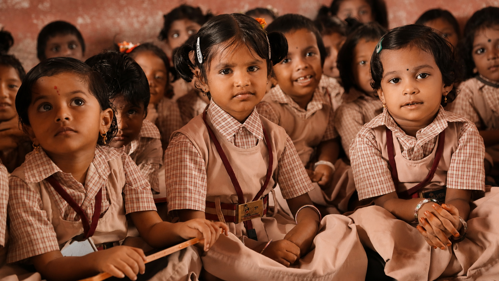 Students at St. Theresa's Matric. (Hr. Sec. School) Nagercoil